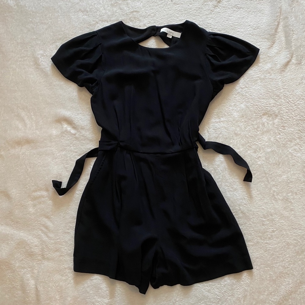 Black LOFT romper size 0